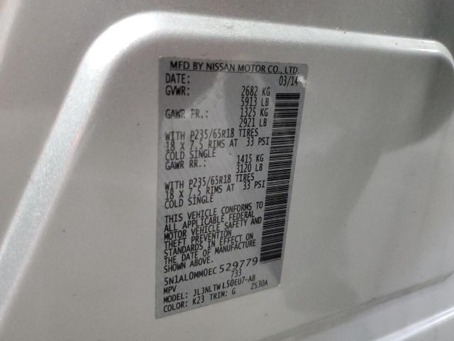 2014 INFINITI QX60 - 5N1AL0MM0EC529779