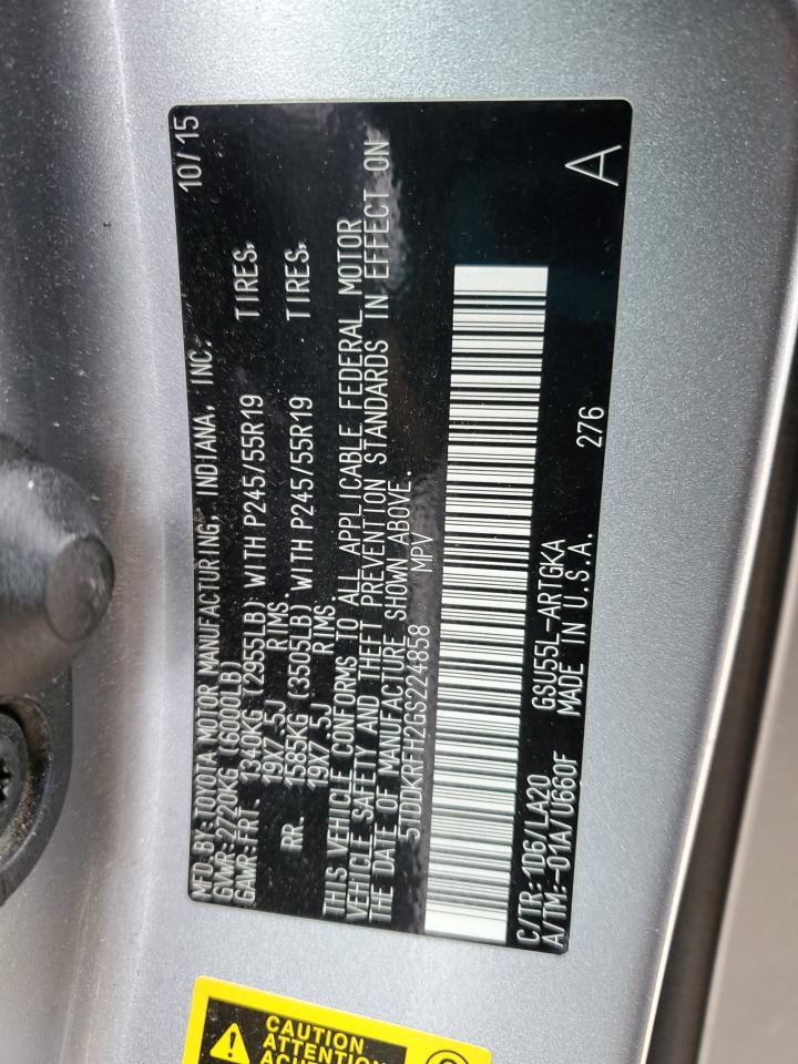 TOYOTA HIGHLANDER LIMITED