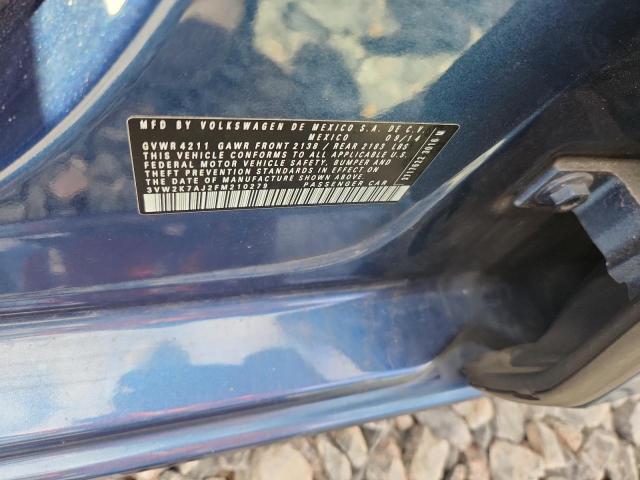 2015 VOLKSWAGEN JETTA BASE 3VW2K7AJ2FM210279