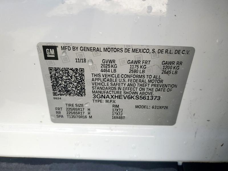 2019 CHEVROLET EQUINOX LS #3260379556