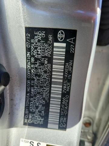 2012 TOYOTA PRIUS V - JTDZN3EU7C3157288