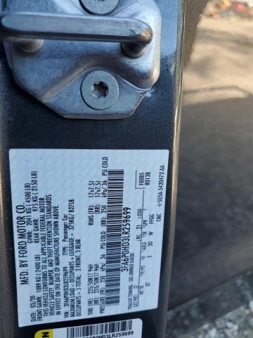 2020 FORD FUSION SE - 3FA6P0HD3LR259699