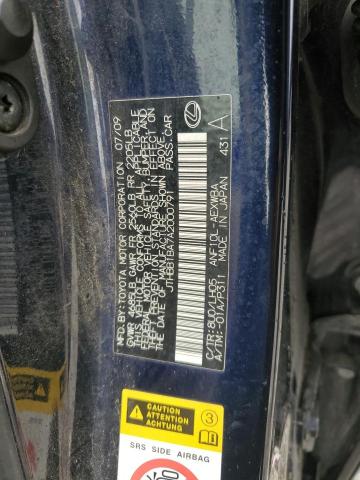 2010 LEXUS HS 250H - JTHBB1BA7A2000791