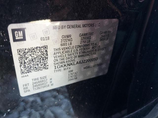 2018 GMC ACADIA SLE 1GKKNKLA6JZ200053