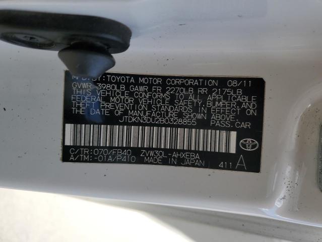 2011 TOYOTA PRIUS - JTDKN3DU2B0328855