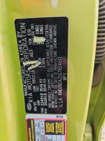 2016 KIA SOUL - KNDJN2A21G7824611