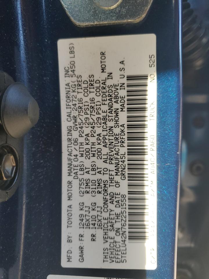 Lot #3286736343 2006 TOYOTA TACOMA DOU