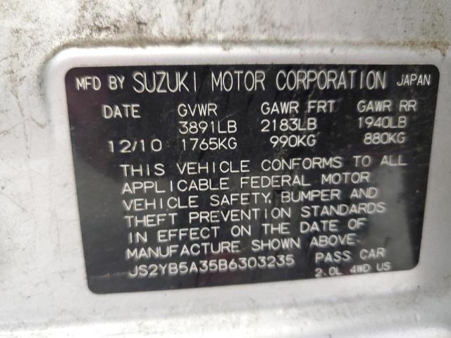 2011 SUZUKI SX4 #3270734852