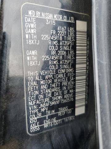 2015 NISSAN JUKE S JN8AF5MVXFT560576