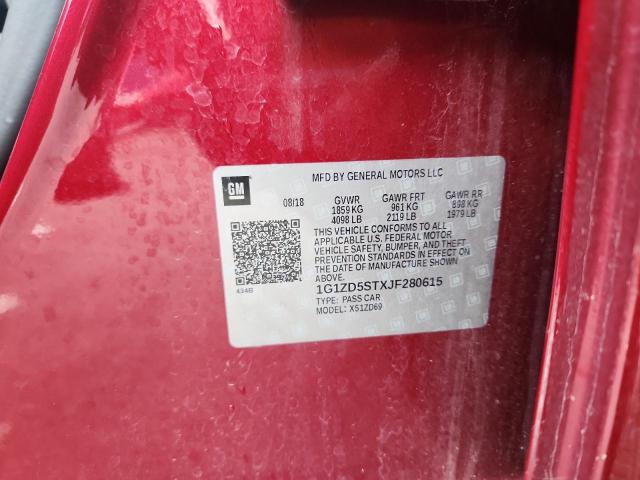 2018 CHEVROLET MALIBU LT - 1G1ZD5STXJF280615