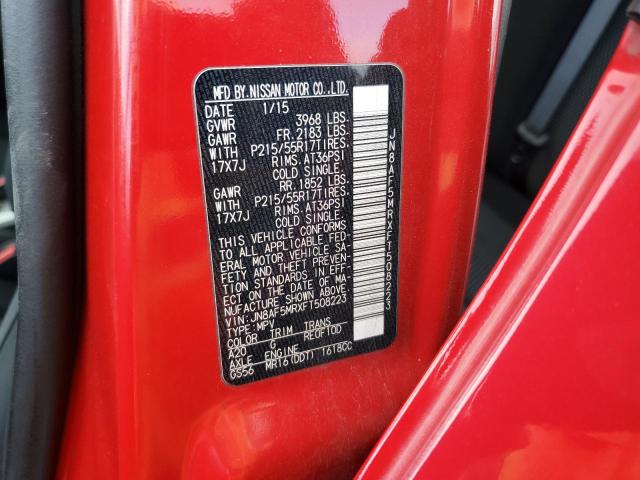 2015 NISSAN JUKE S JN8AF5MRXFT508223