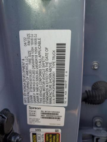 2022 HONDA RIDGELINE #3279545245