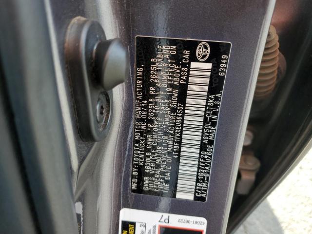 2014 TOYOTA CAMRY L - 4T1BF1FKXEU864507