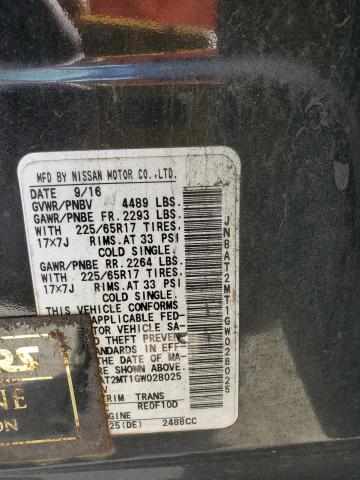 2016 NISSAN ROGUE S - JN8AT2MT1GW028025