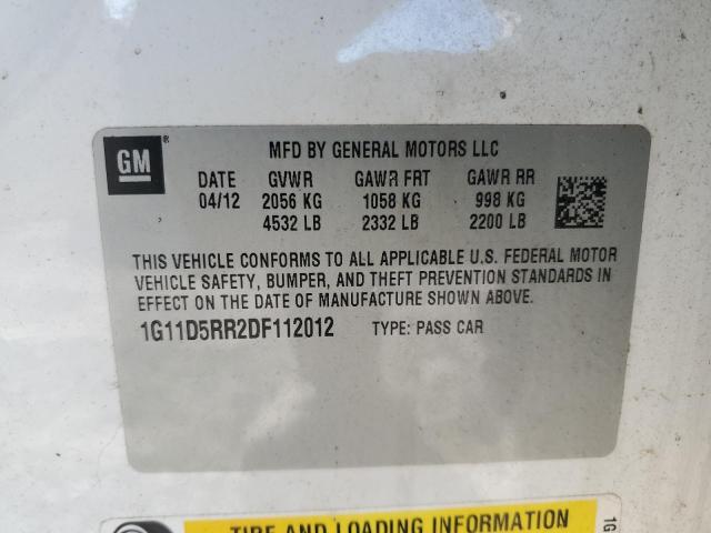 2013 CHEVROLET MALIBU 1LT - 1G11D5RR2DF112012