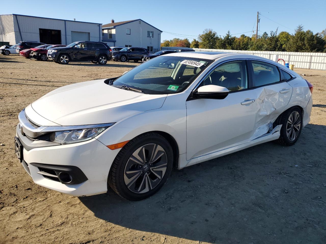 Lot #3302867919 2018 HONDA CIVIC EXL