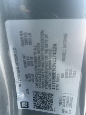 2022 GMC CANYON ELE 1GTG5BEN3N1174324