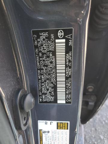 2012 TOYOTA PRIUS #3284337019