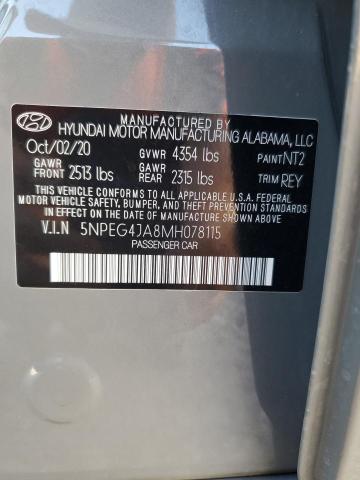 2021 HYUNDAI SONATA SE - 5NPEG4JA8MH078115