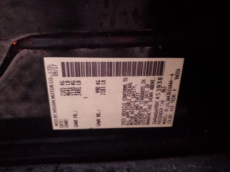 2017 NISSAN MAXIMA 3.5 - 1N4AA6AP0HC453938