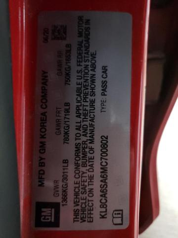 2021 CHEVROLET SPARK LS #3278645964