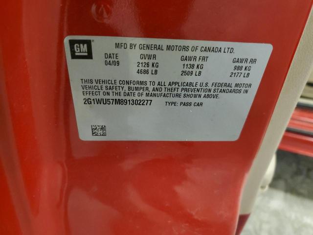 2009 CHEVROLET IMPALA LTZ #3276537096