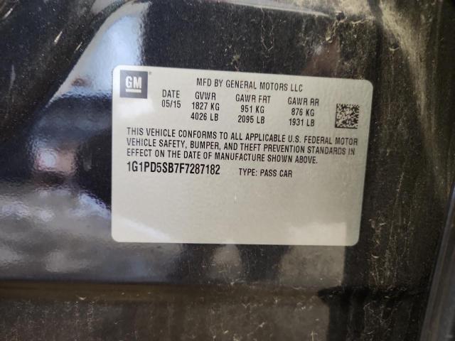 2015 CHEVROLET CRUZE LT 1G1PD5SB7F7287182