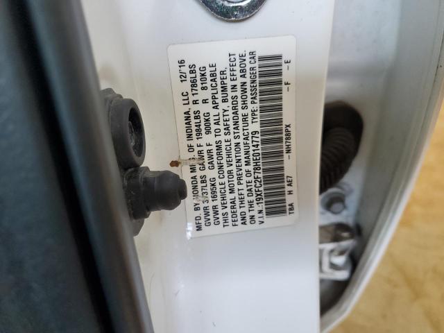 2017 HONDA CIVIC EX - 19XFC2F78HE014779