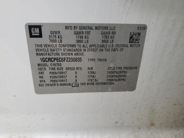 2015 CHEVROLET SILVERADO - 1GCRCPEC6FZ230835