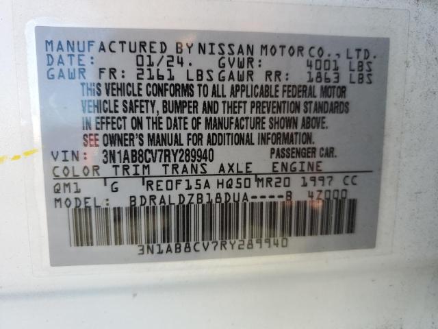 2024 NISSAN SENTRA SV - 3N1AB8CV7RY289940