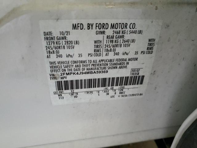 2021 FORD EDGE SEL - 2FMPK4J94MBA59369