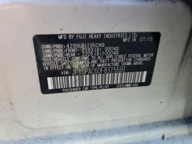 2015 SUBARU IMPREZA PR JF1GPAC60F8315591