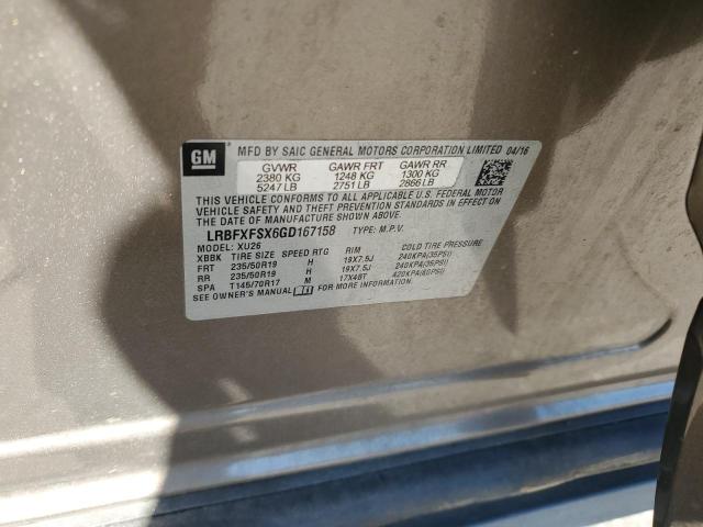 2016 BUICK ENVISION P #3281573420