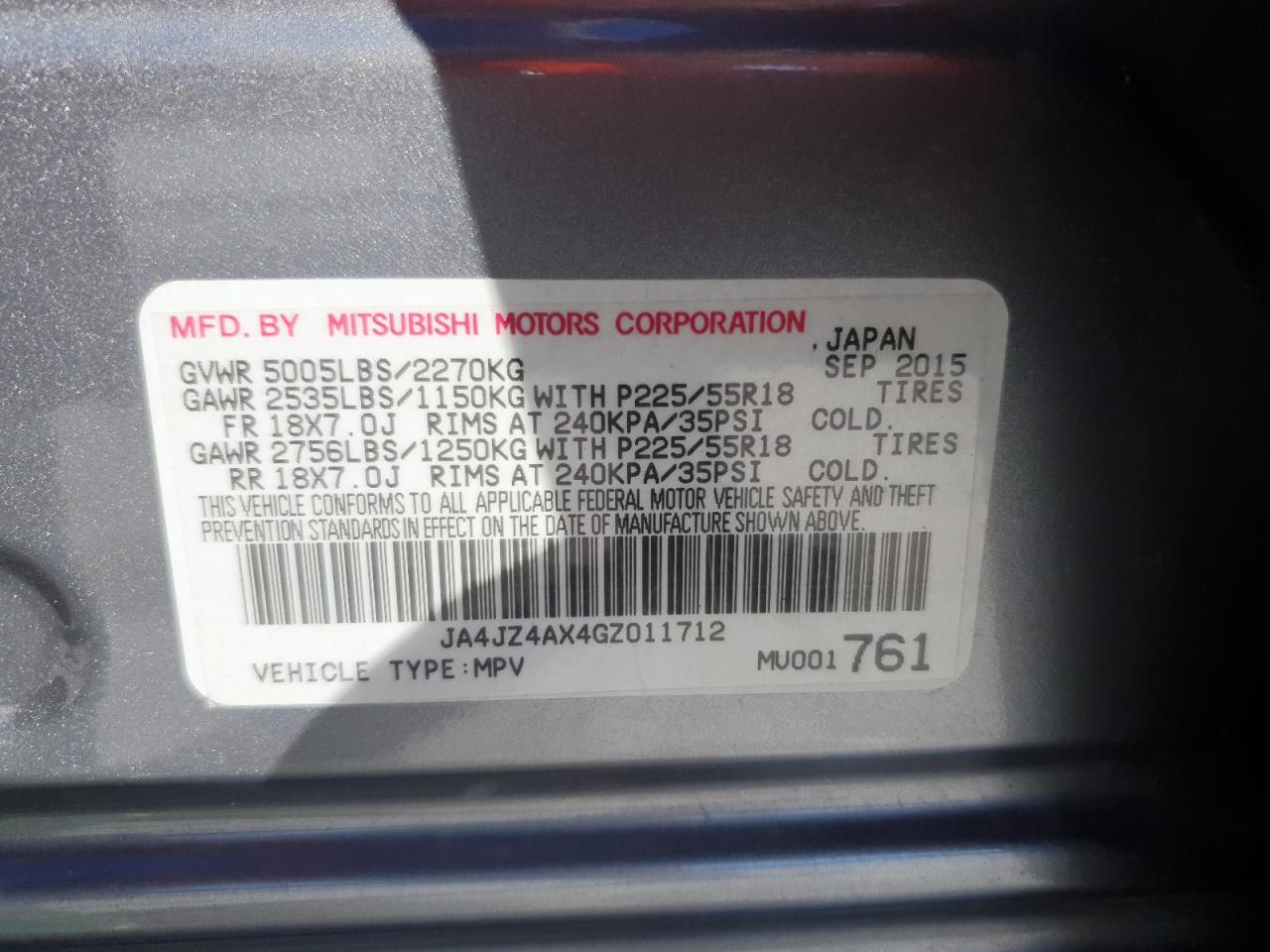 MITSUBISHI OUTLANDER GT