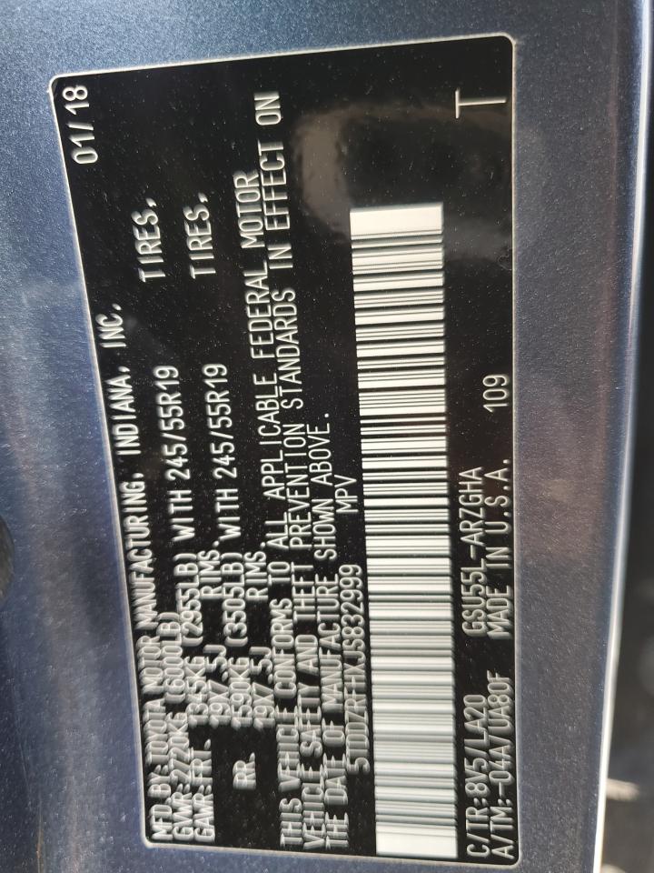 TOYOTA HIGHLANDER LIMITED