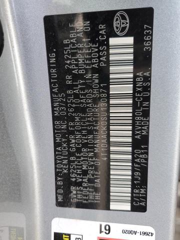 2025 TOYOTA CAMRY XSE 4T1DAACK0SU130871