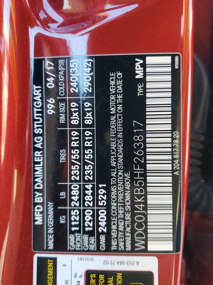 Lot #3311643258 2017 MERCEDES-BENZ GLC COUPE