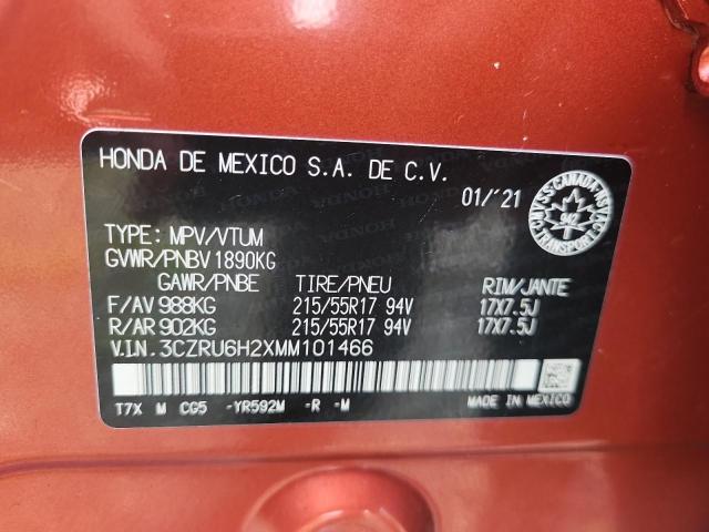 2021 HONDA HR-V SPORT 3CZRU6H2XMM101466