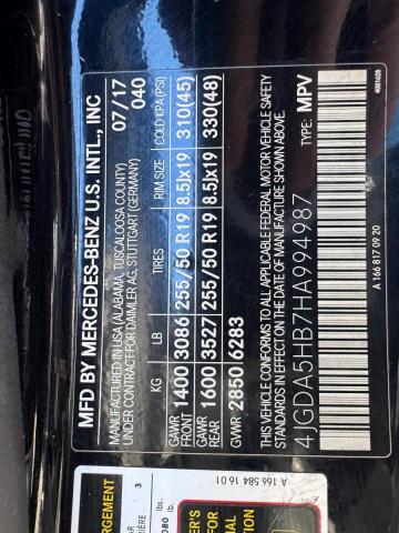 2017 MERCEDES-BENZ GLE 350 4M - 4JGDA5HB7HA994987