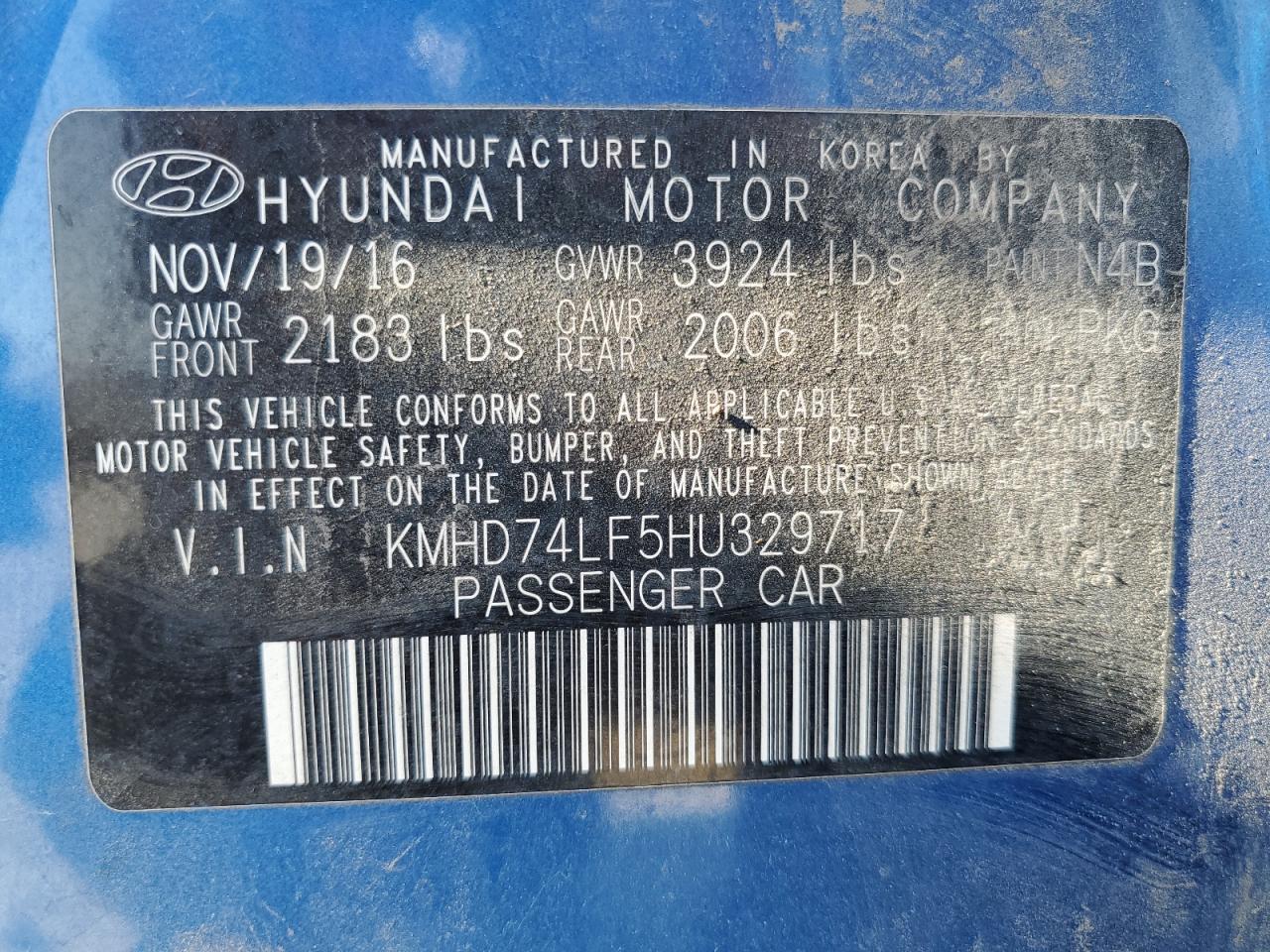 HYUNDAI ELANTRA SE