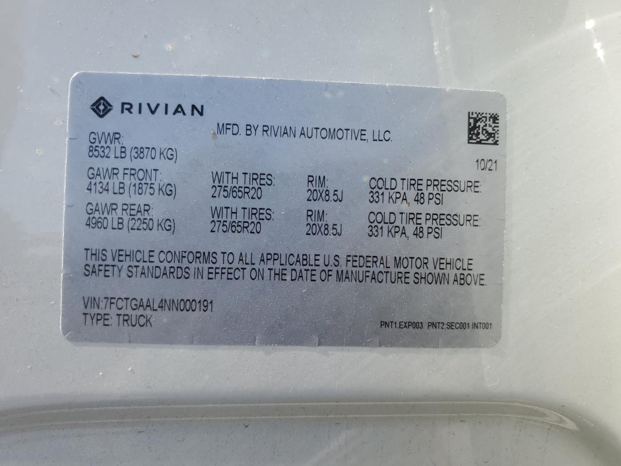 RIVIAN R1T LAUNCH EDITION