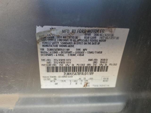 2015 LINCOLN MKT - 2LMHJ5AT8FBL01189