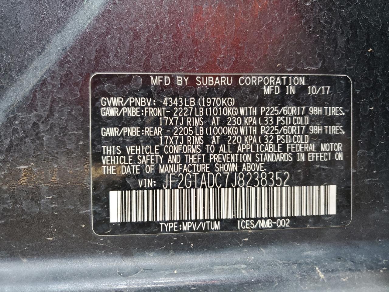 SUBARU CROSSTREK PREMIUM