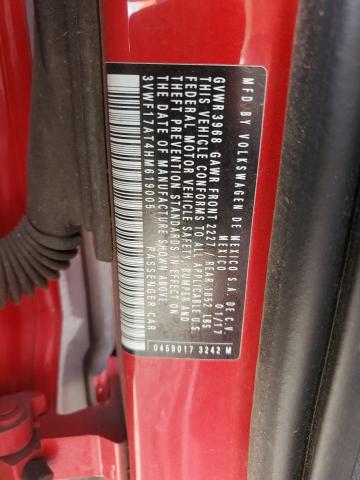 2017 VOLKSWAGEN BEETLE 1.8 3VWF17AT4HM619005