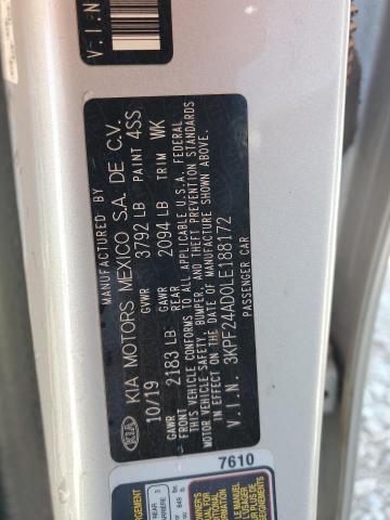 2020 KIA FORTE FE #3297043489