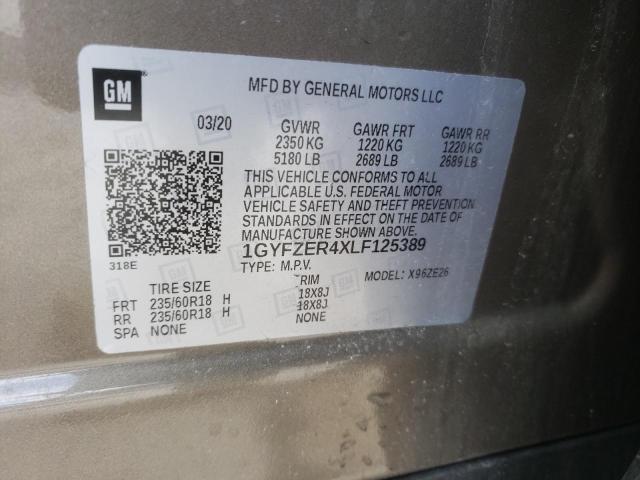 2020 CADILLAC XT4 SPORT 1GYFZER4XLF125389
