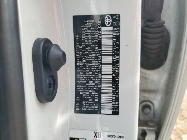 2016 TOYOTA COROLLA L #3304678909