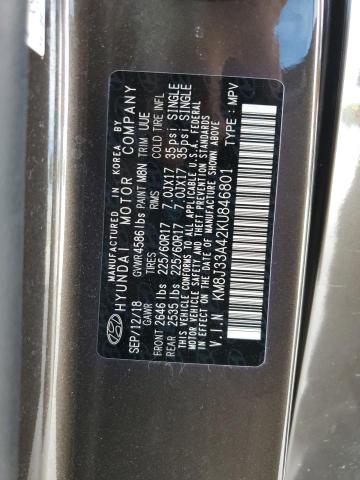 2019 HYUNDAI TUCSON LIM KM8J33A42KU846801