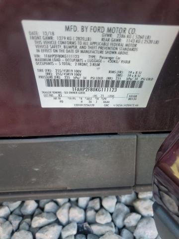 2019 FORD TAURUS LIM #3282604877