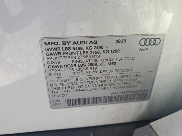 2021 AUDI Q5 PRESTIG - WA1CABFY6M2008949